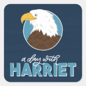 ハリエットのステッカーシートとの日 スクエアシール (正面)