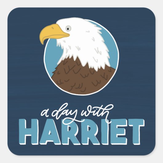 ハリエットのステッカーシートとの日 スクエアシール (正面)