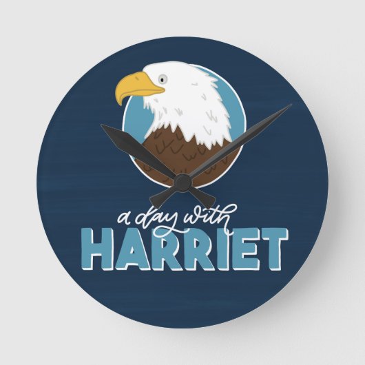 ハリエットの部屋の壁時計のある日 ラウンド壁時計 (正面)
