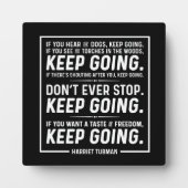 ハリエットタップマン引用文テーブルトッププラーク フォトプラーク (正面)