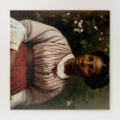 ハリエットタップマン絵を描ポートレートの芸術 ジグソーパズル (横)