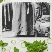 ハリエットチューブマン指揮者アンダーグラウンド鉄道 キッチンタオル (折り畳み)