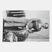 ハリエットチューブマン指揮者アンダーグラウンド鉄道 キッチンタオル (横)