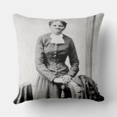 ハリエットチューブマン指揮者アンダーグラウンド鉄道 クッション (裏面)