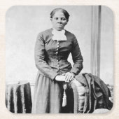 ハリエットチューブマン指揮者アンダーグラウンド鉄道 スクエアペーパーコースター (正面)