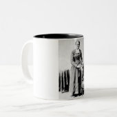 ハリエットチューブマン指揮者アンダーグラウンド鉄道 ツートーンマグカップ (正面左)