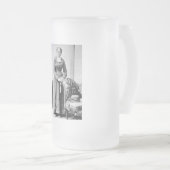 ハリエットチューブマン指揮者アンダーグラウンド鉄道 フロストグラスビールジョッキ (正面右)