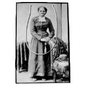 ハリエットチューブマン指揮者アンダーグラウンド鉄道 ミディアムペーパーバッグ (正面)