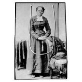 ハリエットチューブマン指揮者アンダーグラウンド鉄道 ミディアムペーパーバッグ (裏面)