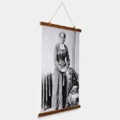 ハリエットチューブマン指揮者アンダーグラウンド鉄道 吊り下げ型タペストリー (傾斜あり)