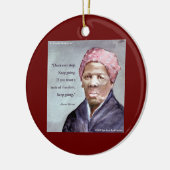 ハリエットトゥープマン&引用文 セラミックオーナメント (左)