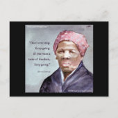 ハリエットトゥープマン&引用文 ポストカード (正面)