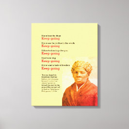 ハリエット保タップマン引用文 キャンバスプリント