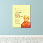 ハリエット保タップマン引用文 キャンバスプリント (インサイチュ (ウッドフロア))