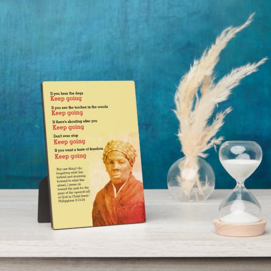 ハリエット保タップマン引用文 フォトプラーク (側面)