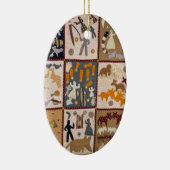 ハリエット力- Pictoralのキルト1898年 セラミックオーナメント (右)