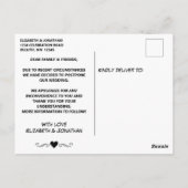 ハリエット湖はがきに帆船の日付を変更する ポストカード (裏面)