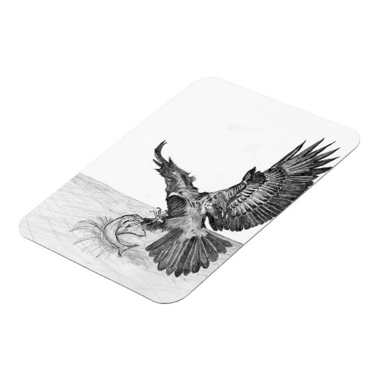 ハリエット・オジーM15家族の木の魚の家の物語 マグネット (左側)