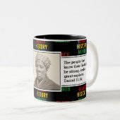 ハリエット・タップマン | ブラックヒストリ月引用文 ツートーンマグカップ (正面右)