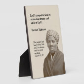 ハリエット・タブマンの引用 フォトプラーク (側面)