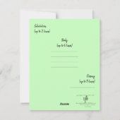 ハリエット・ハープシコード・クリスマスキャロル シーズンカード (裏面)