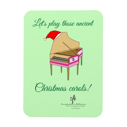 ハリエット・ハープシコード・クリスマスキャロル マグネット (縦)