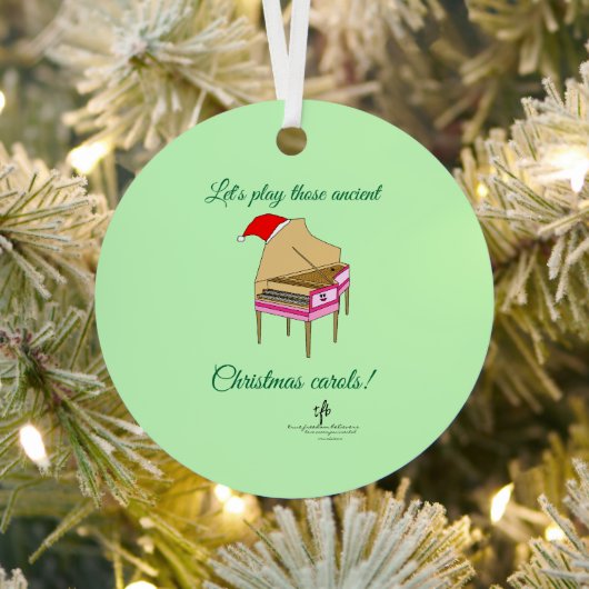 ハリエット・ハープシコード・クリスマスキャロル メタルオーナメント (インサイチュ)