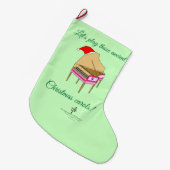 ハリエット・ハープシコード・クリスマスキャロル ラージクリスマスストッキング (正面 (吊り時))