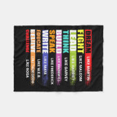 ハリエット・ブラックの歴史のようなマーティンリードのような夢 フリースブランケット (正面(横))