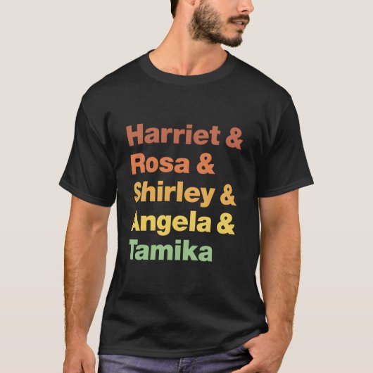 ハリエット ローザ シャーリー アンジェラ タミカ Tシャツ (正面)