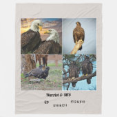 ハリエットM15およびEのコラージュ フリースブランケット (正面)