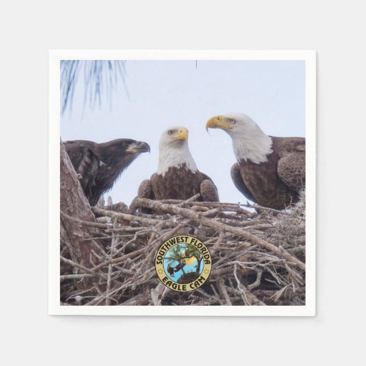 ハリエットM&E9紙ナプキンス スタンダードカクテルナプキン (正面)