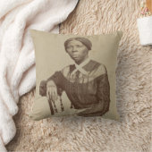 ハリエットTubmanのポートレート| 1868-69年 クッション (ブランケット)