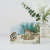 ハリエニシダとゴマとアザミ ポストカード (スタンド正面)