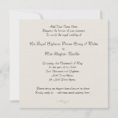 ハリカスタムー&メガンウォッチエレガントパーティー招待状 招待状 (裏面)