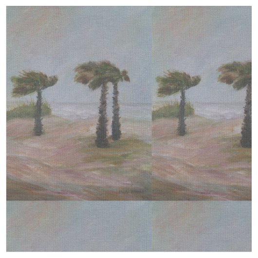 ハリケーンのやし ファブリック (クローズアップ)