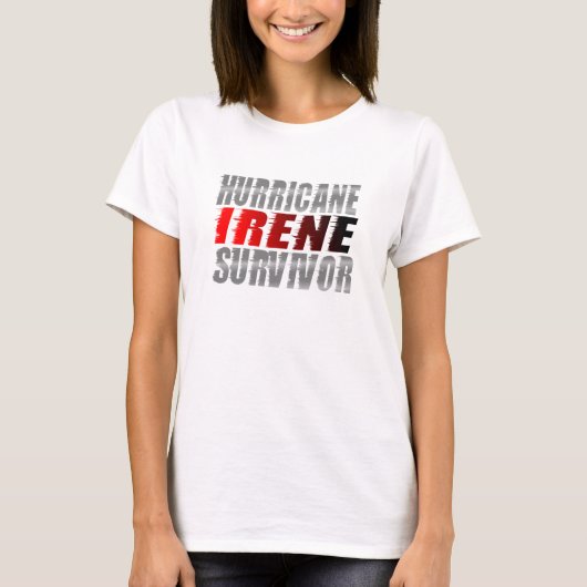ハリケーンのアイリーンの生存者のTシャツ Tシャツ (正面)