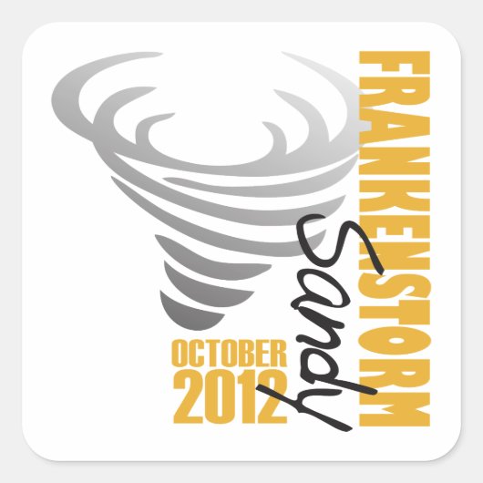 ハリケーンのサンディの生存者2012年 スクエアシール (正面)