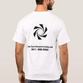 ハリケーンのテニスアカデミー Tシャツ (裏面)