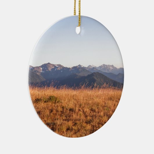 ハリケーンのリッジのオリンピック国立公園のギフト セラミックオーナメント (右)