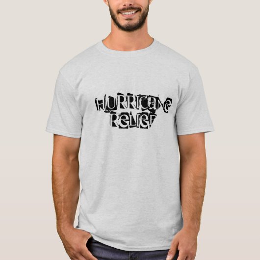 ハリケーンのレリーフ、浮き彫りのTシャツ Tシャツ (正面)