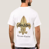 ハリケーンのレリーフ、浮き彫り Tシャツ (裏面)