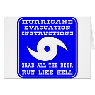 ハリケーンの場合には指示