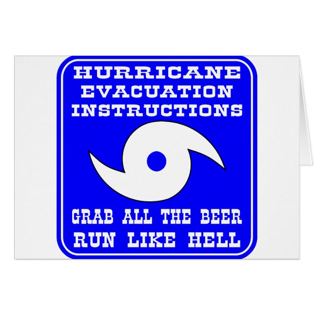 ハリケーンの場合には指示 (正面横)