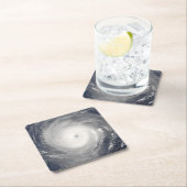 ハリケーンの目 スクエアペーパーコースター (インサイチュ)