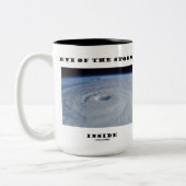 ハリケーンの眼内の嵐の目 ツートーンマグカップ (左)