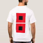 ハリケーンの警告 Tシャツ (裏面)