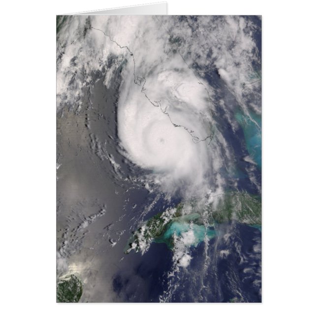 ハリケーンのCharleyの衛星イメージ、威厳があるな13 2004年 (正面)