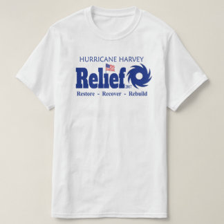ハリケーンのHarveyテキサス州の救済金の努力のTシャツ Tシャツ