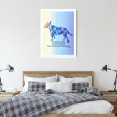 ハリケーンやタイガー・ブル・テリアの芸術のようなものである キャンバスプリント (インサイチュ (寝室))